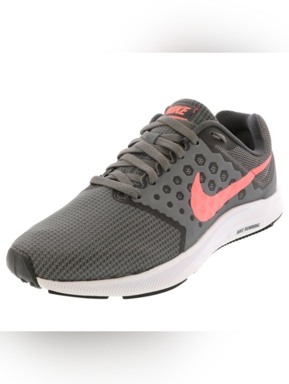 Nike Downshifter 7 Running Shoes Gray Coral Pink Women's Size 10 Sneakers